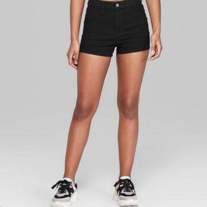 Black Denim Shorts NWT